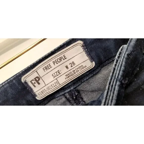 Free People Super Flare Bell Bottom Maddox Jeans 70s Boho Denim Pants Sz. 28 - Picture 7 of 12